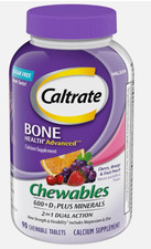 Caltrate Chewables 600 +D3 Plus Minerals Calcium - 90count picture