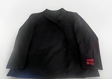 Mantoni Men's Black Virgin Wool Stretch Suit Jacket 2-Button Notch Size 64 B&T picture