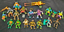 Vintage TMNT Playmates Lot 16 Figures 1988‑1993 + Sewer Pogo Vehicle Turtles picture