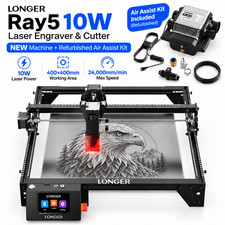 LONGER Ray5 10W Laser Engraver & Cutter, 24000mm/min, w/ Used Air Assist Kit🔥 picture