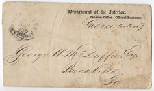 1850s washington DC pension office free frank G.C. Whiting commissioner [ST.106] picture