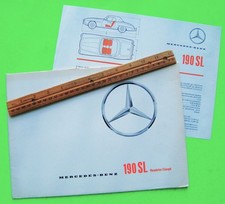 1962 MERCEDES BENZ 190SL USA DLX 30-pg COLOR CATALOG + SPEC INSERT Brochure XLNT picture