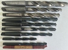 NOS Vintage USA Drill Bit Lot 7/16 to 7/8 Cle-Forge National Cogsdill 1950s-60s picture