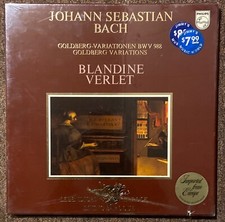 JOHAN SEBASTIAN BACH - BLANDINE VERLET 2 LP BOX SET NEW SEALED CUT-OUT GOLDBERG picture