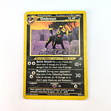 Pokemon Company Umbreon 32/75 Neo Discovery Rare Regular English 70 HP 2001 picture