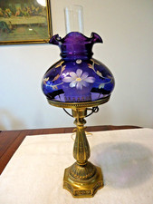 Fenton Rare Limited Edition Royal Purple Historical Student Lamp 330/1400 picture
