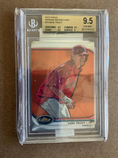 2012 Topps Finest Mike Trout Orange Refractors /99 BGS 9.5 Gem Mint Rookie picture