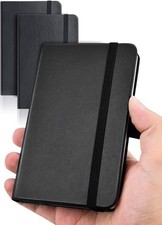 3 Pack Pocket Notebook Journal, Hardcover Small Mini Notebooks with Pens for ... picture