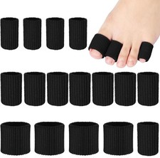 Blulu 16 Pcs Toe Cushion Tube Sleeves Soft Gel Corn Pad Protectors for Cushions picture