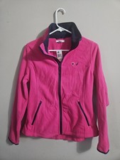 Nautica Pink Fleece Quarter Zip Fleece Pullover Sweatshirt Women's Size Medium picture