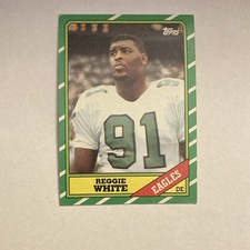 Reggie White VINTAGE Rookie Topps 1986 Philadelphia Eagles #276 Football Card picture