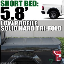 TLAPS For 2009-2018 Ram 1500 5.7 Ft Bed Low Profile Hard Tri Fold Tonneau Cover picture