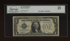 DBR Scarce 1928-D $1 Silver Fr. 1604 HB Block Legacy 15 Serial H43725903B picture