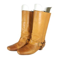 Frye Women's VtG US7,5M Soft Leather Tan Brown Pull On Harness Western Boots picture