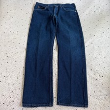 Vintage 1980s Lee Riders Jeans Men’s 38x32 (36x30) Blue Straight Leg Denim USA picture
