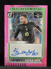 2025-26 Donruss Road To FIFA World Cup Alexis Vega Pink Velocity Auto SP Mexico picture