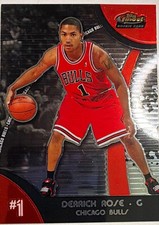 Topps 2008 Topps Finest Derrick Rose RC #101 Chicago Bulls 2008-09 NBA picture