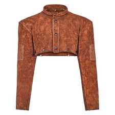 VEVOR Leather Welding Cape Sleeve Heavy Duty Flame Resistant Cape Sleeve L-Size picture