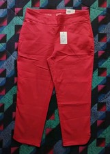 NWT Croft And Barrow The Effortless Stretch Ankle Pants Womens Size 14P Pink picture