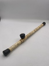 Antique Chinese Pipe Made Of Engraved Bone With Calligraphy 21”x 1.5” Geshias picture