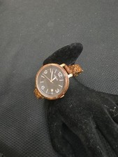 Fossil JR1406 Heather Tortoise Resin Links Black Dial watch NEEDS BATTERY  picture