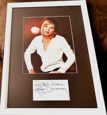 Faye Dunaway signed cut custom framed 8x10 photo with Best Wishes JSA Chinatown picture