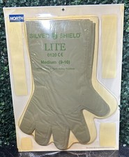 1998 North Silver Shield Gloves Size 9-10(15”) Chemical Resistant Hazmat Grey picture