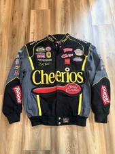 NASCAR Cheerios Bobby Labonte #43 JH Design Racing Jacket Men’s M Betty Crocker picture