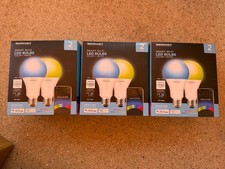BRAND NEW Merkury Innovations Smart Wi-Fi LED Color + White A21 Bulbs 2-Pack X 3 picture