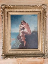 Exquisite 19th-Century Oil Painting – Lorelei after Wilhelm Kray picture