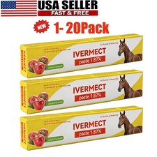 NEW 1/20 Pack In Box Paste Horse Dewormer Apple Flavor wormer EXP 01/2028 picture