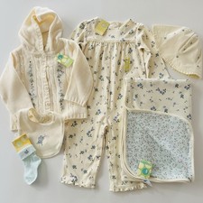 Gymboree Vintage Nature’s Wonder Baby Blanket Clothes Set Hummingbird Floral NWT picture