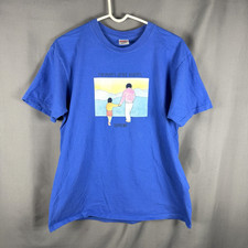Supreme Heaven And Earth T Shirt Mens Medium Blue USA Made Streetwear Retro picture