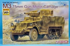 Dragon 1/35 6467 + 6211 M3 75mm Gun Motor Carriage w/ 6 figures Brand New picture