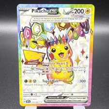 Pikachu ex 219/191 Surging Sparks Hyper Rare Full Art Holo  picture