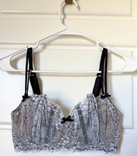 Vintage 2003 Victoria's Secret Contrast Corset Lace Longline Bra 34D Archival picture
