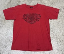 Vintage 2005 Harley Davidson Kuwait Middle East Graphic Biker T-shirt L Red picture