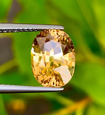 5.05 Ct Natural Vivid Yellow Zircon Oval Cut GFCO Certified Sri Lanka Loose Gems picture