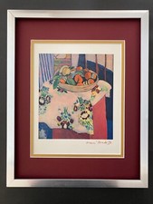 🔥HENRI MATISSE 1948 AWESOME SIGNED PRINT   FRAMED picture