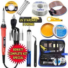 80W Electric Soldering Iron Welding Gun Tool Kit Solder Wire Desoldering Pump  picture