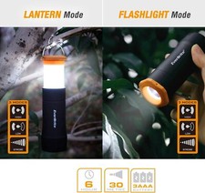 EverBrite 2 Pack 2 in 1 Mini Lantern&Flashlights AAA Batteries Included,3 Modes picture
