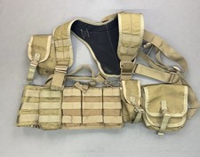 Tactical Tailor MAV Modular Assault Vest Chest Rig Suspenders  W/Pouches Tan picture