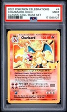 2021 POKEMON CELEBRATIONS CLASSIC COLLECTION #4 CHARIZARD-HOLO PSA 9 picture