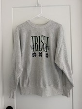 Vintage Notre Dame Fighting Irish Crewneck Sweatshirt - Large Crable Sportswear picture