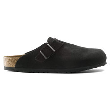 New w/box Birkenstock Boston Soft Footbed Suede Leather Unisex Shoes Slip-Ons picture