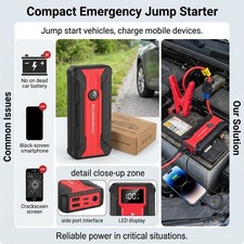 10000A Portable Car Jump Starter Box Booster Jumper Power Bank Battery Charger picture