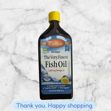 Carlson The Very Finest Fish Oil Lemon Norwegian 1600mg Omega-3 16.9 oz (500 mL) picture