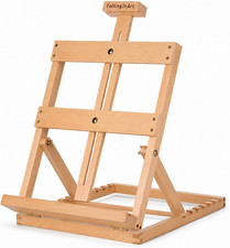 Heavy Duty H Frame Tabletop Easel for Painting Beechwood Adjustable Canvas Stand picture