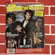 RockLine Magazine Oct 1985 Issue 10 Music AC/DC Rick Springfield Red Softcover picture