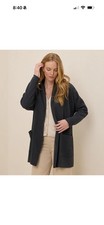 Pact Women's Airplane Wrap Cardigan Large Charcoal Heather Top Outerwear picture